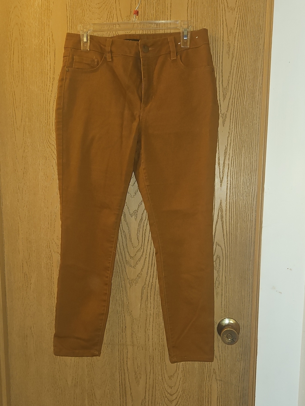 d. jeans Skinny High-Rise Jeans in Camel Brown
